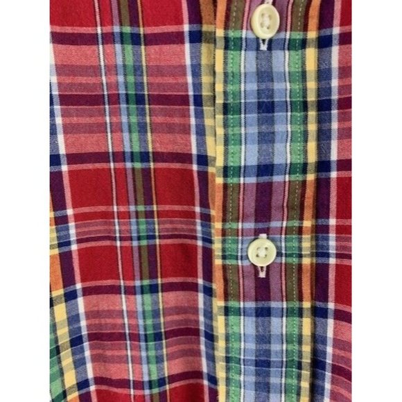 Ralph Lauren Classic Fit Size L Mens Shirt Long Sleeve Red Plaid Button … - Picture 2 of 4